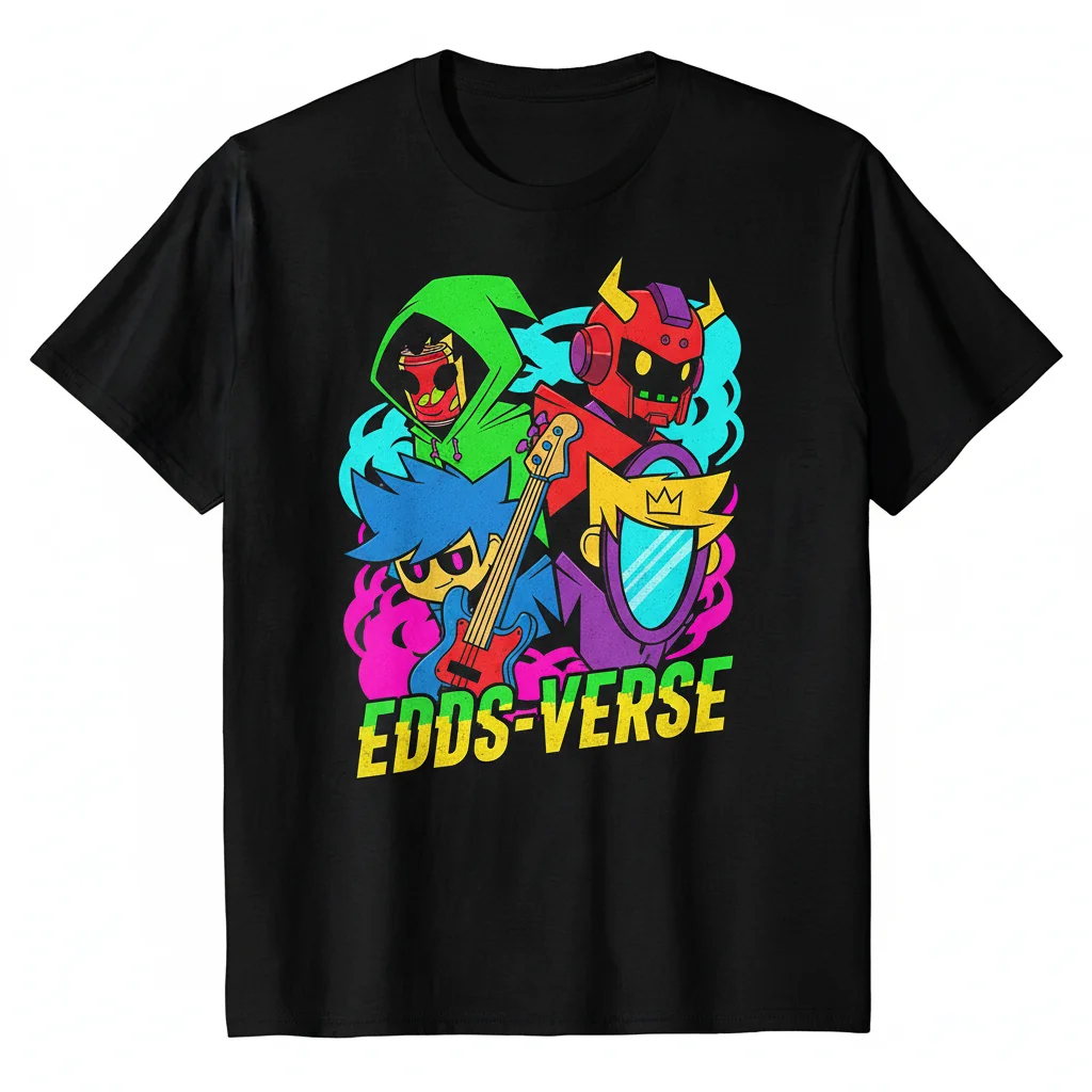 Eddsworld Cartoon T-Shirt – Classic Fan Apparel | Soft Ring-Spun Cotton Tee