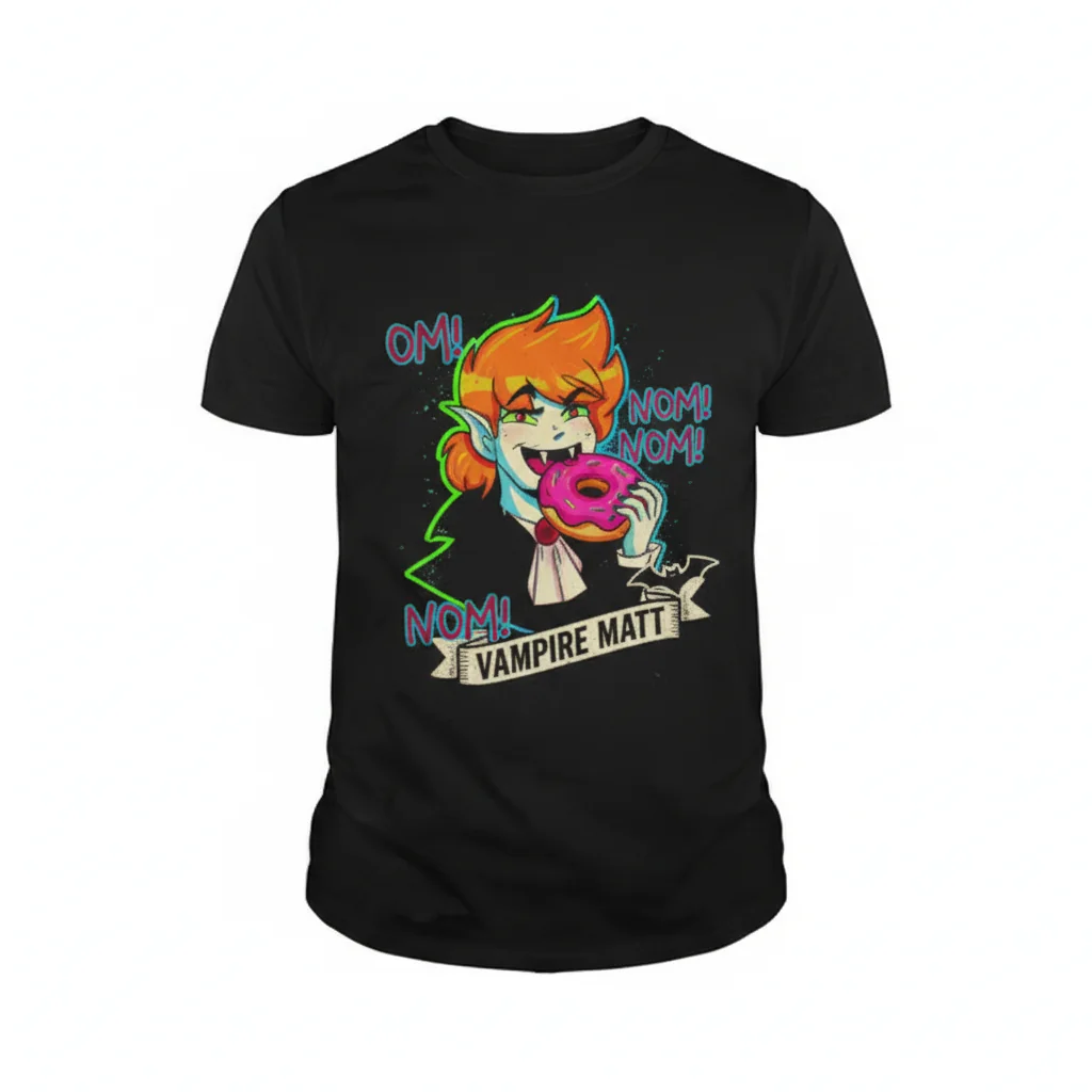Eddsworld's Vampire Matt: Om Nom Om - The Art of Everyday Comfort Tee