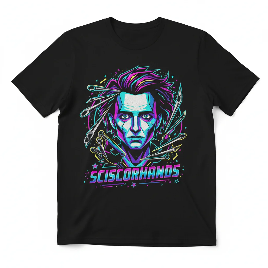 Edward Scissorhands Shirt | Tim Burton Movie Graphic Tee | Unisex Cotton T-Shirt