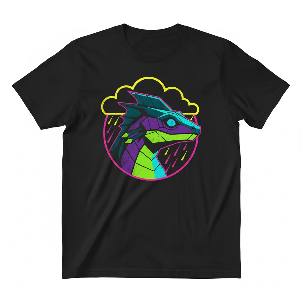 Rain World Eel Lizard Portrait Tee