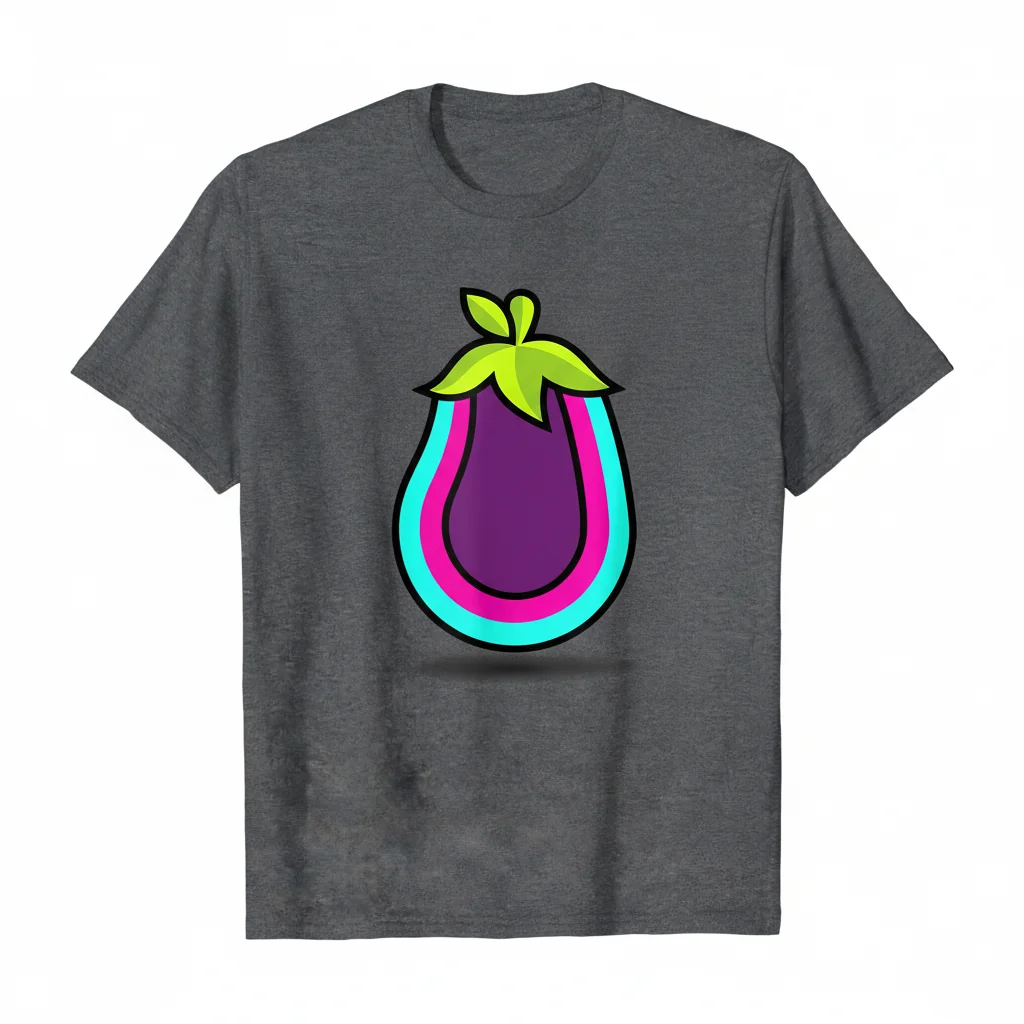 Eggplant Purple Solid Color Essential T-Shirt – Premium Cotton, Retail Fit