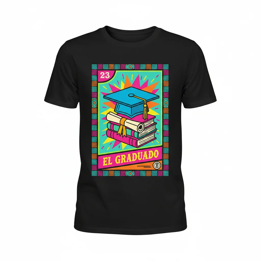 El Graduado Loteria Card Essential T-Shirt - Comfortable Unisex Tee