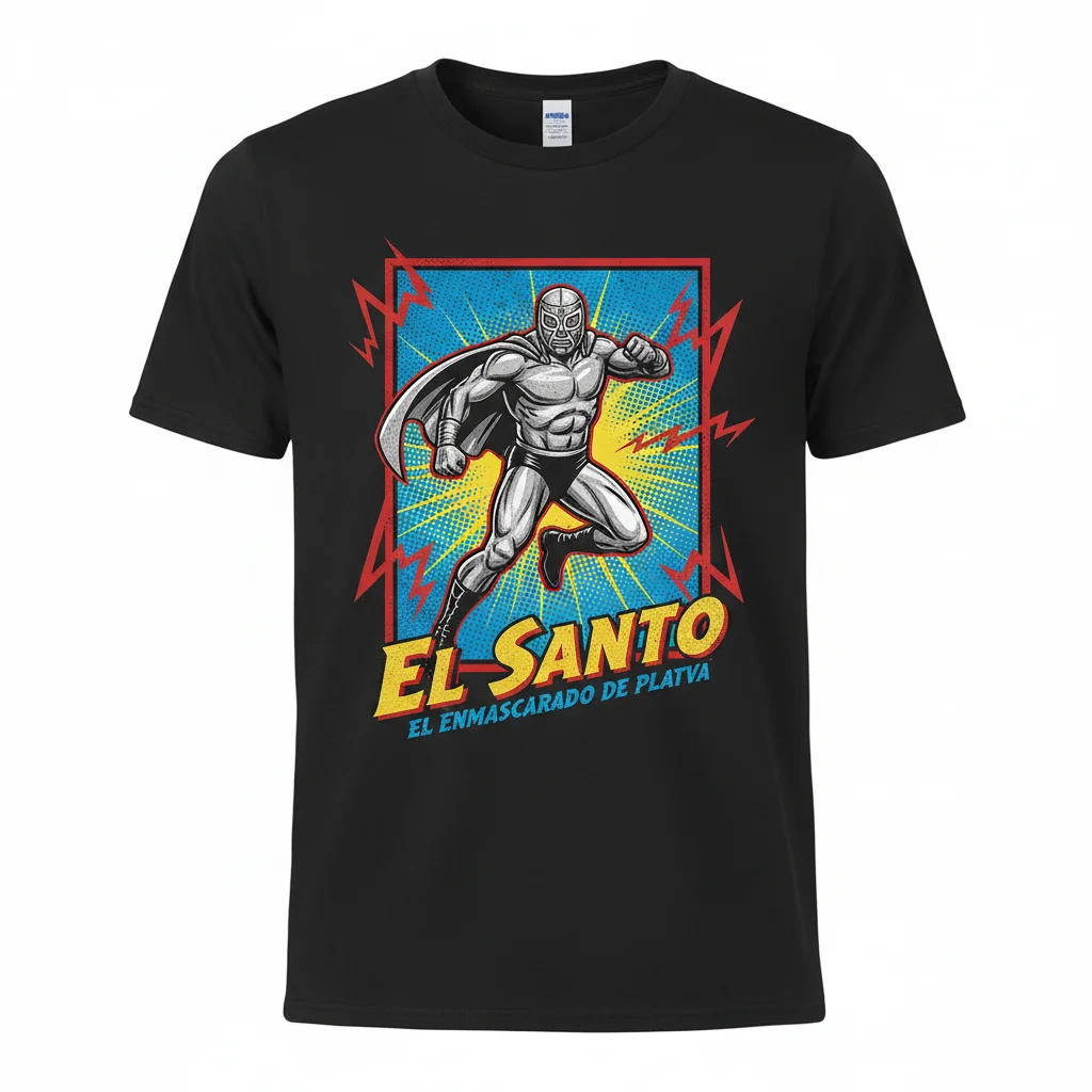 Camiseta Esencial "El Santo": Durabilidad y Estilo Inigualables