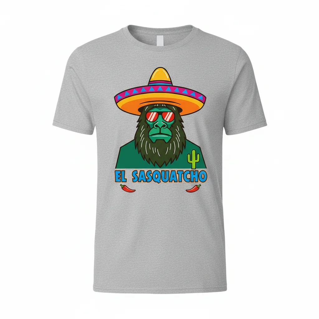 El Sasquatcho Essential T-Shirt – Legendary Bigfoot Style & Comfort