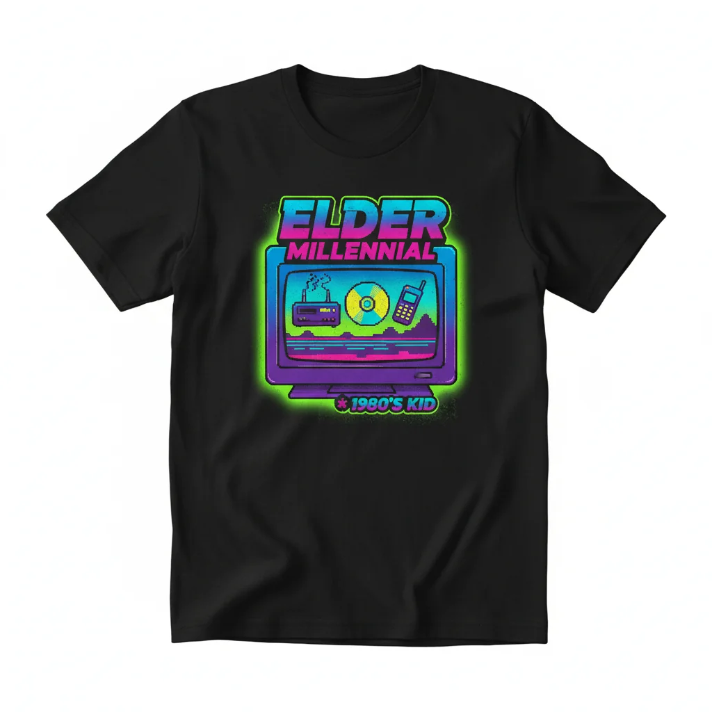 Elder Millennial: The Essential T-Shirt for a Life Well-Lived