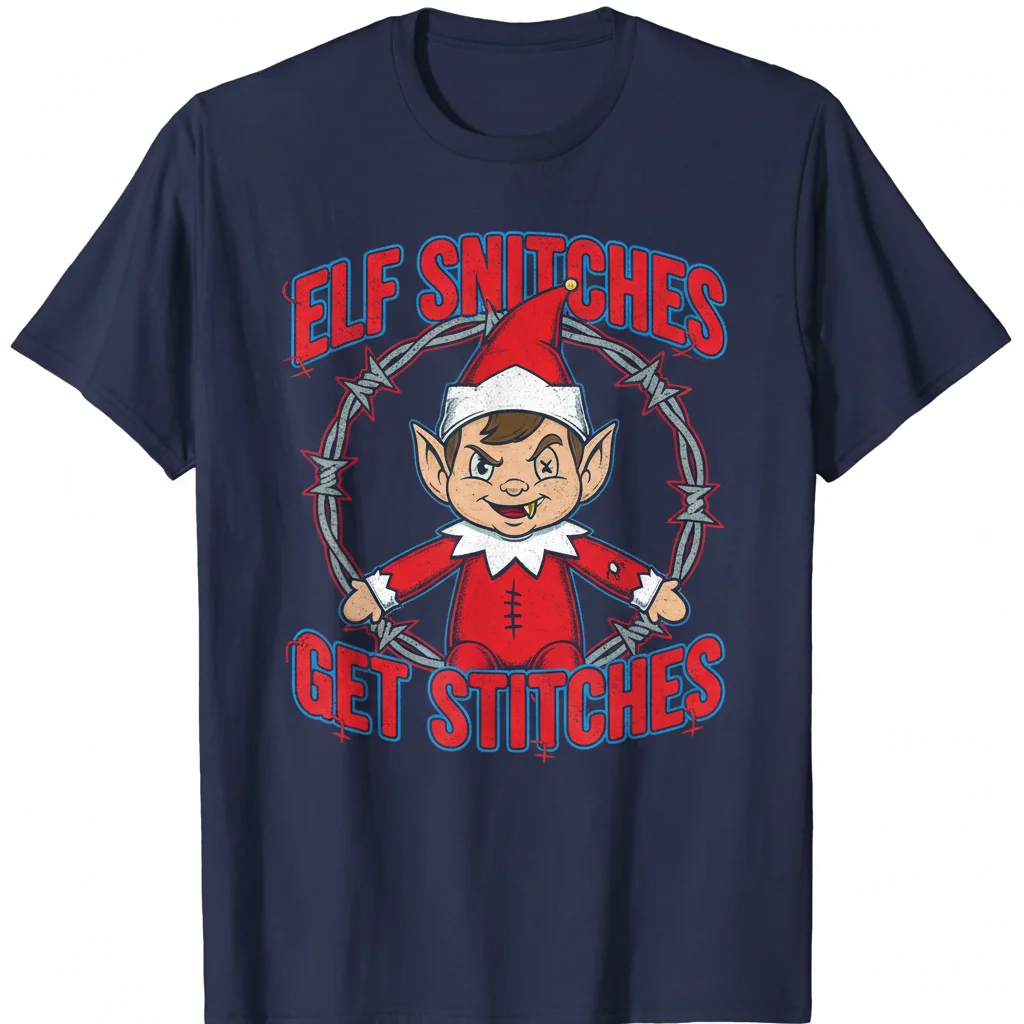 Elf Snitches Get Stitches – Premium Durable Tee