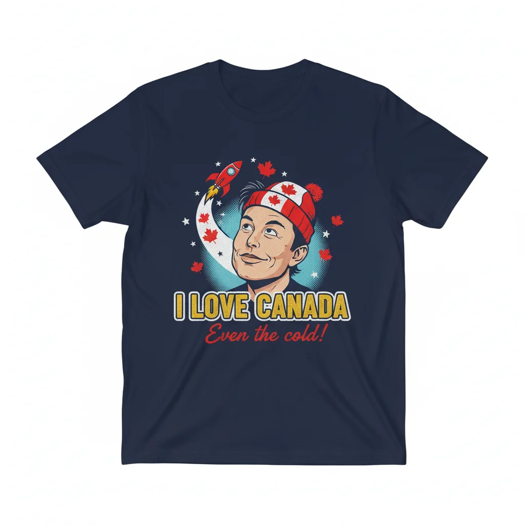 Elon Musk Loves Canada Tee – Iconic Vibe