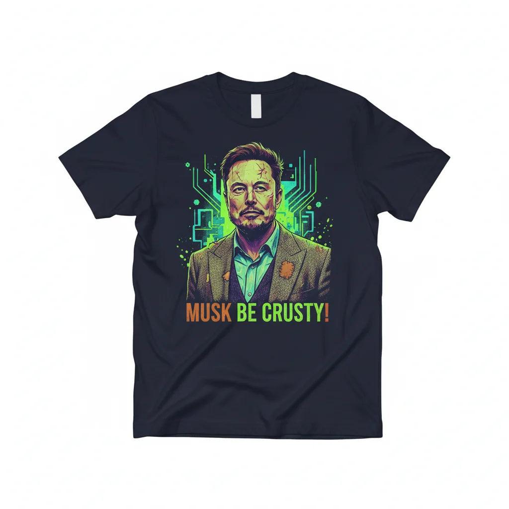 Elon Musty Crusty Meme T-Shirt - Premium Cotton Graphic Tee