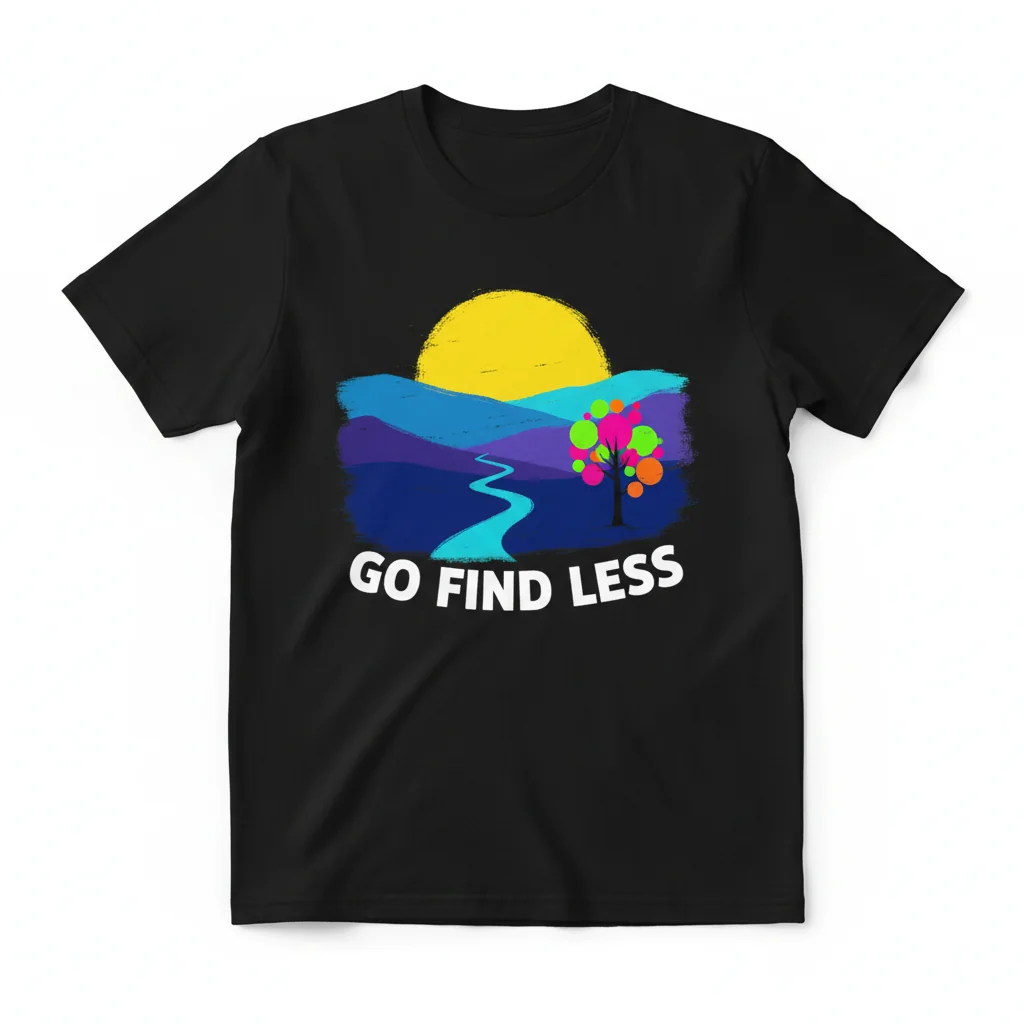 The 'Go Find Less' T-Shirt by Elyse Myers | Premium Comfort & Lasting Quality