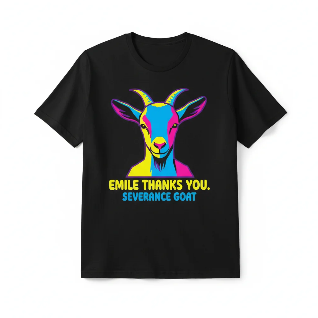 Emile Thanks You Severance Goat T-Shirt - Premium Essential Cotton Tee
