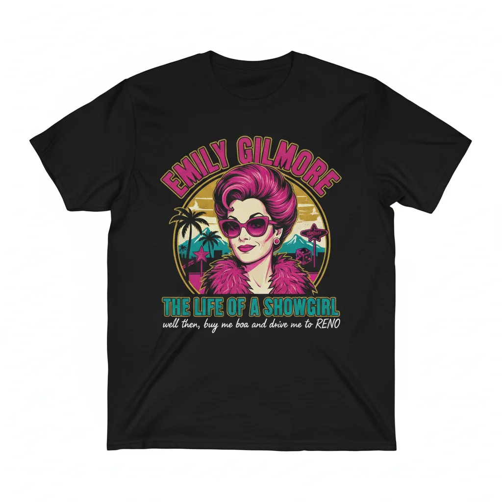 Emily Gilmore Showgirl Reno Boa T-Shirt - Gilmore Girls Fan Tee