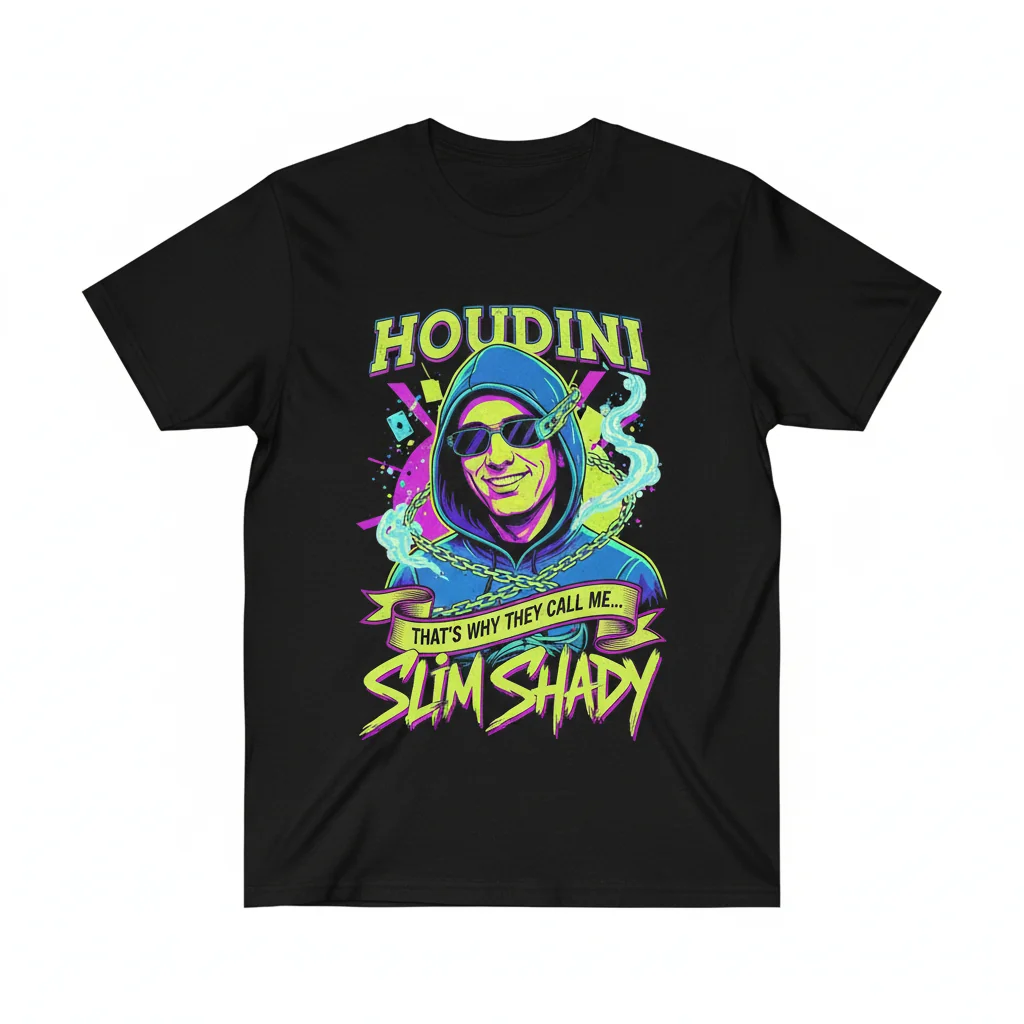 Eminem "Houdini Slim Shady Made Me" Graphic Tee - Fan Apparel