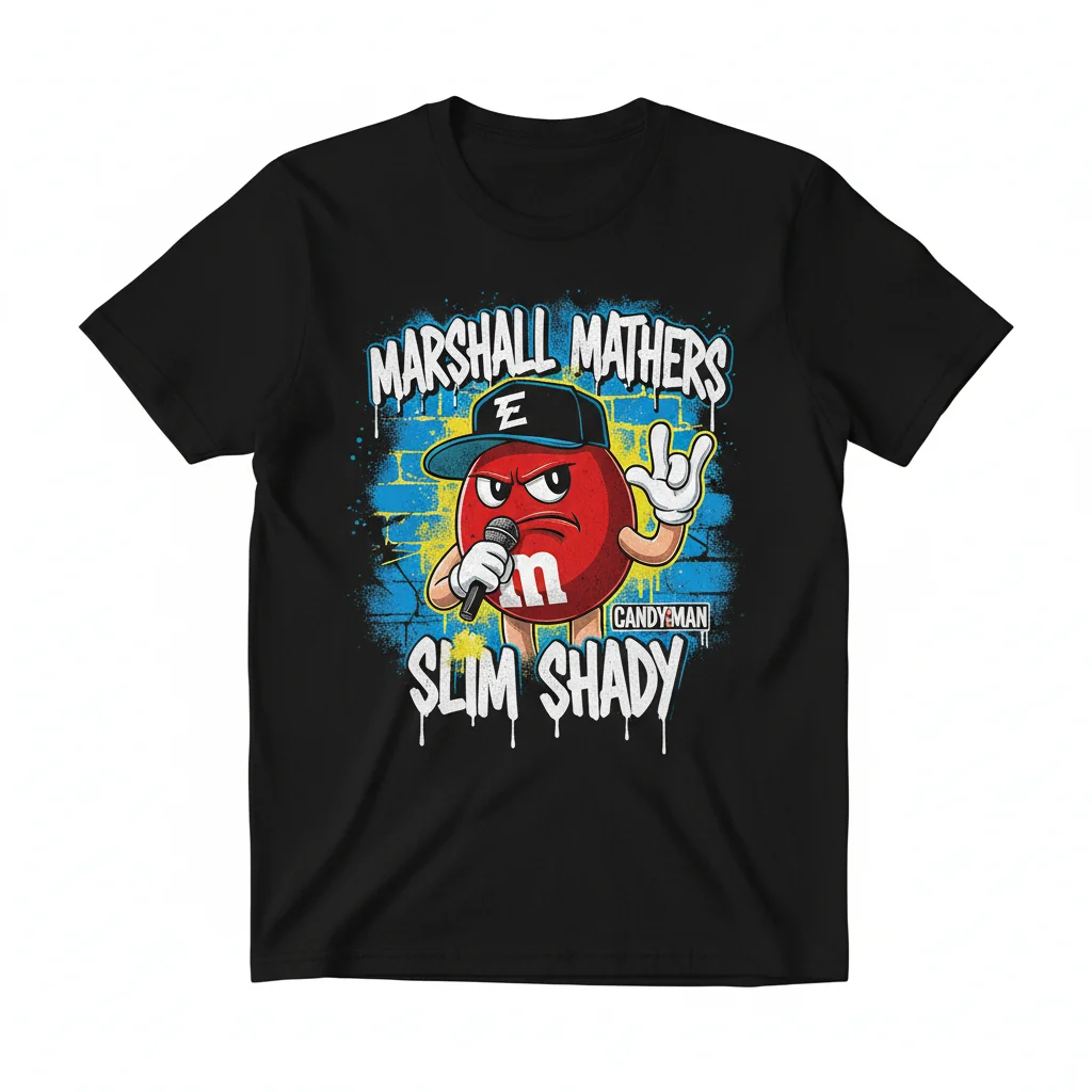 Eminem Rapper M&M Candy Fan T-Shirt - Unisex