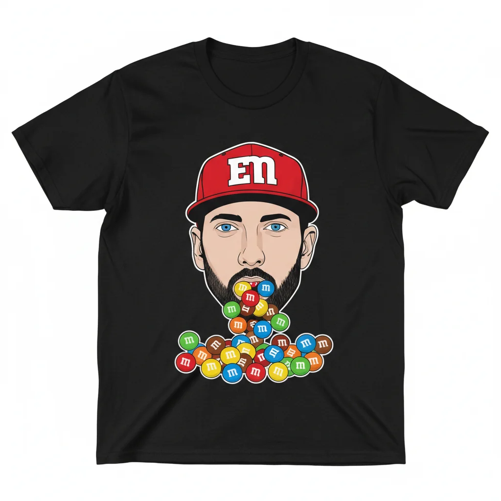 Eminem M&Ms Graphic T-Shirt | Premium Cotton Tee | Fan Apparel
