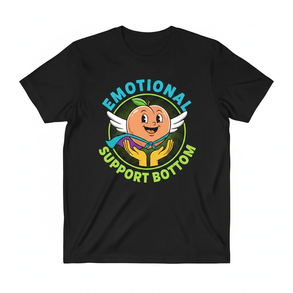 Emotional Support Bottom T-Shirt | Funny Meme & Humor Graphic Tee