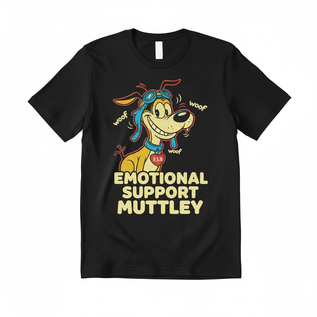 Muttley's Comfort Crew: Emotional Support Dog Tee