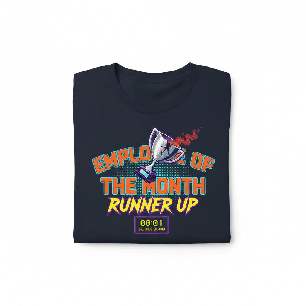 Camiseta Esencial "Subcampeón Empleado del Mes": Comodidad Duradera, Estilo Inalterable
