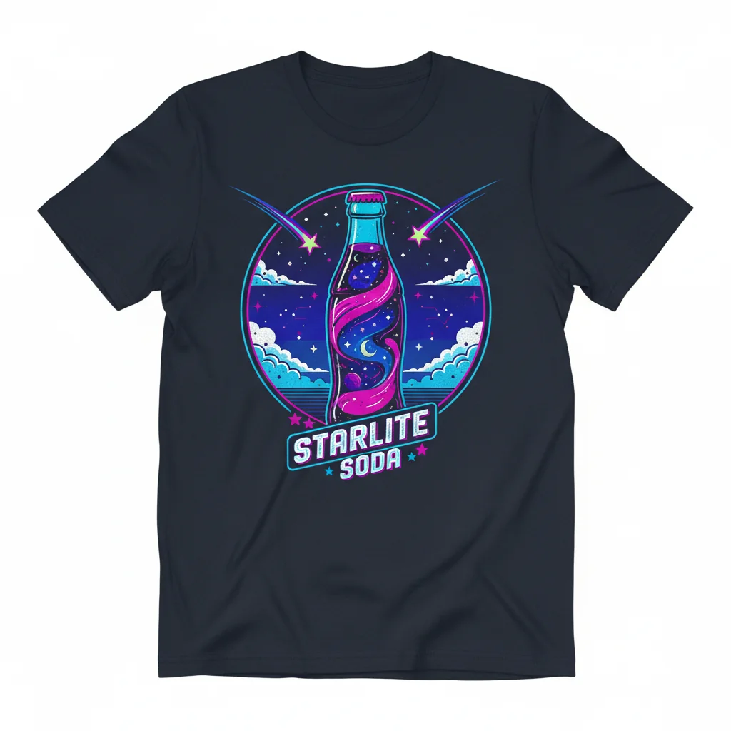 Starry Night Soda Pop T-Shirt | Aesthetic Graphic Tee