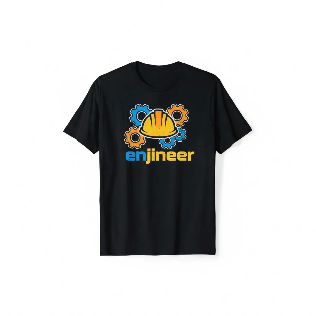 'Enjineer' Premium Graphic Tee: Durable, Comfortable & Fade-Resistant 1 'Enjineer' Premium Graphic Tee: Durable, Comfortable & Fade-Resistant