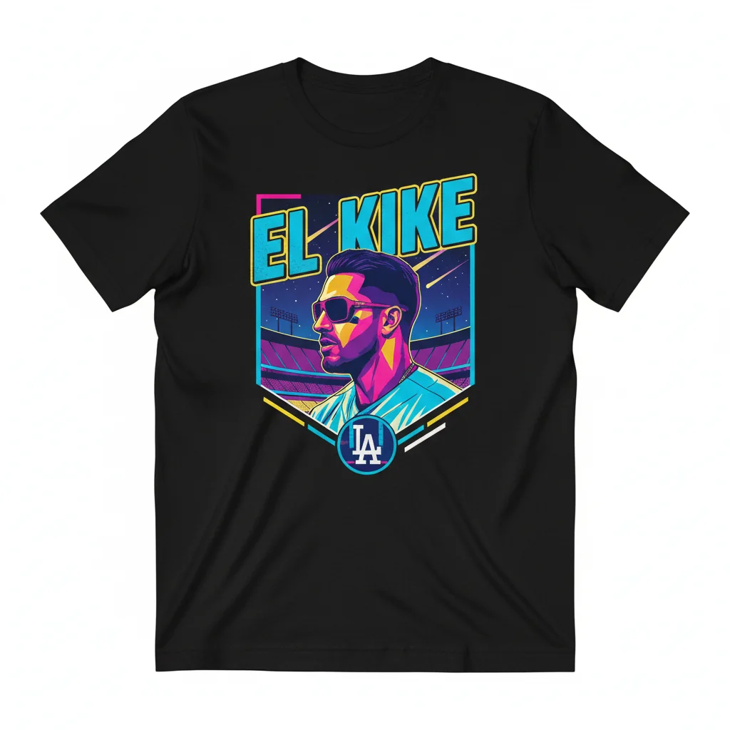 Enrique "El Kike" Hernandez Dodgers Card T-Shirt – Ultra-Durable & Fade-Resistant