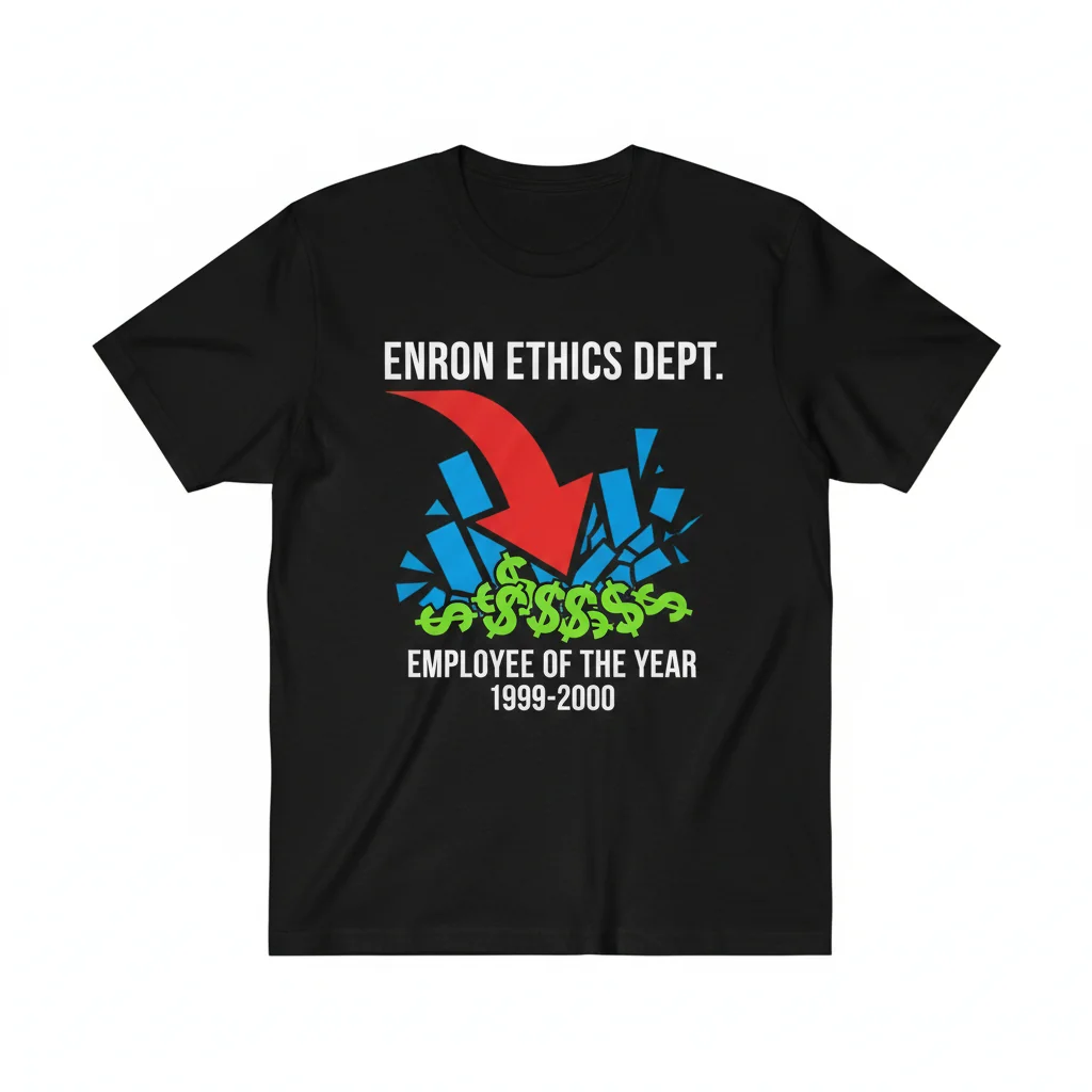Enron Ethics Department Tee | Vintage Corporate Satire Shirt