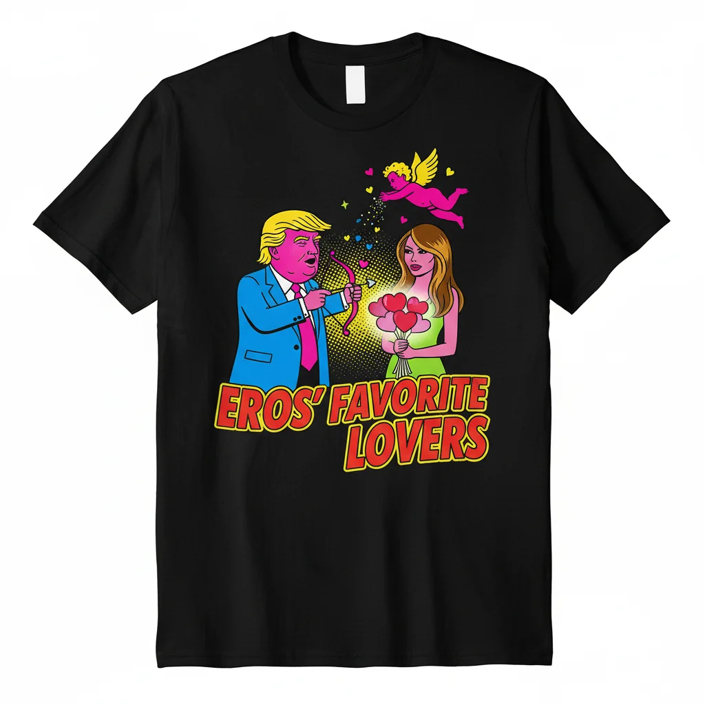 Durable & Vibrant Trump & Melania "Eros Favorite Lovers" Tee