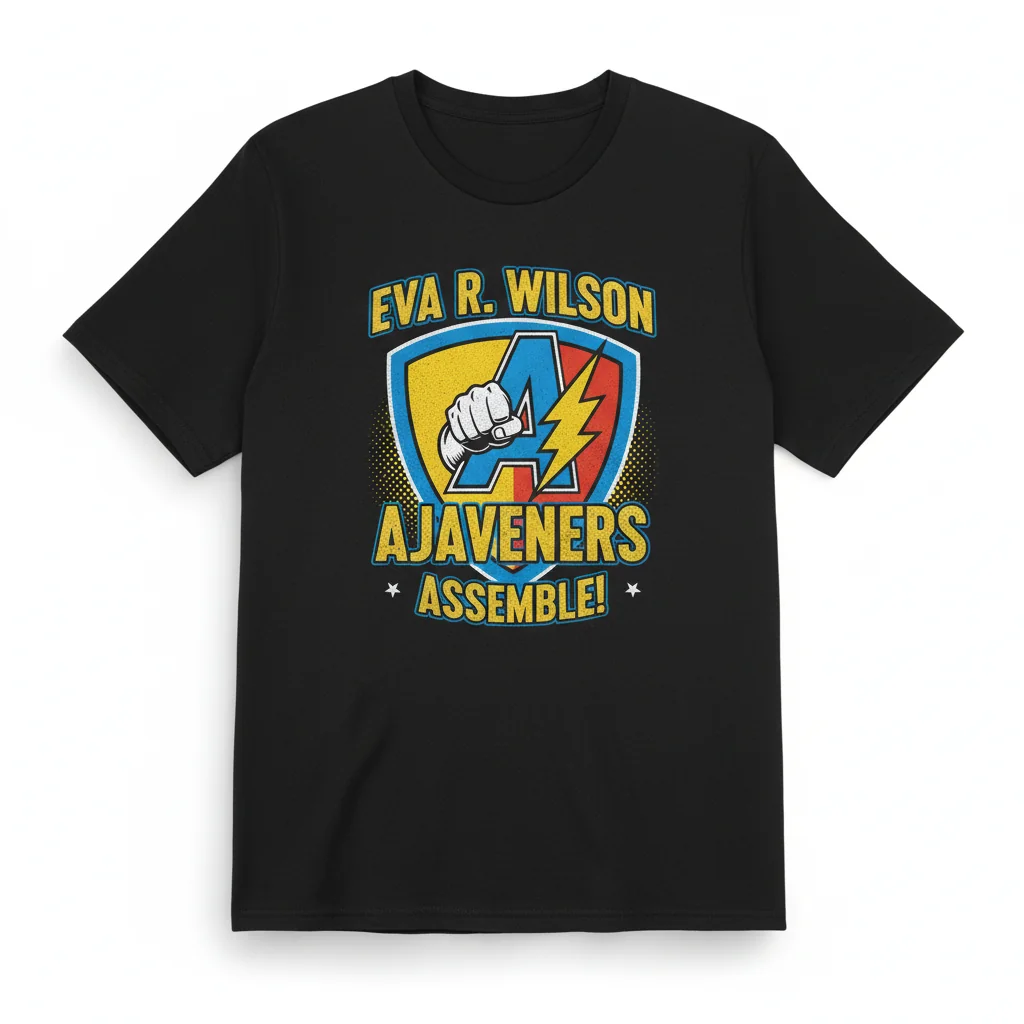 Eva R Wilson Ajavengers Assemble Premium Unisex Tee – Vibrant & Durable
