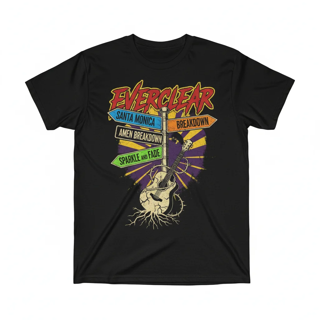 Everclear Band Music Lover T-Shirt - Official Fan Apparel