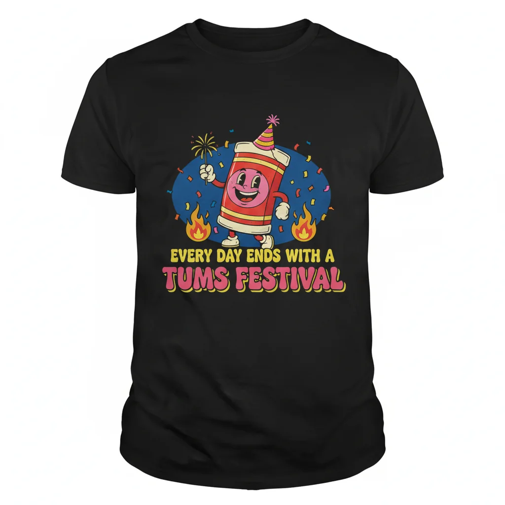 Tums Festival Essential T-Shirt: Everyday Humor & Comfort Tee