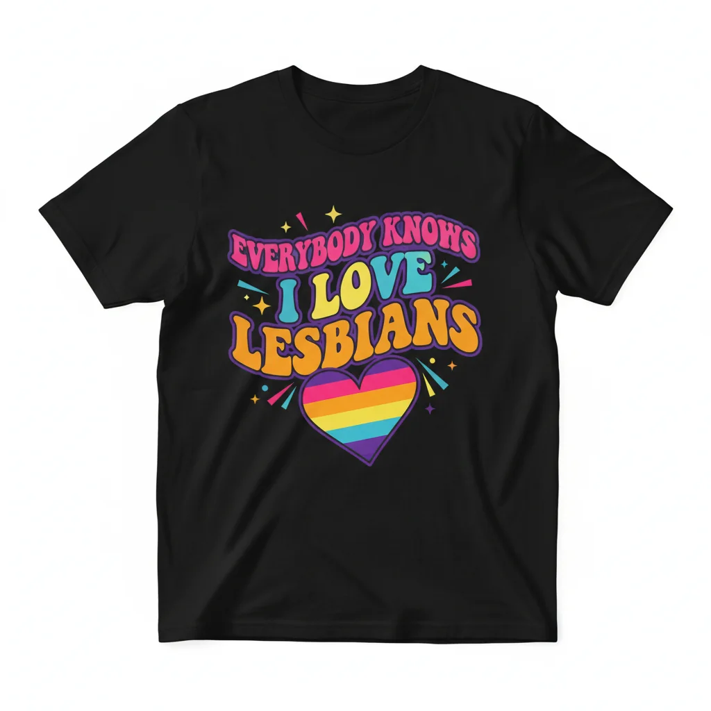 Everybody Knows I Love Lesbians - Premium Essential T-Shirt