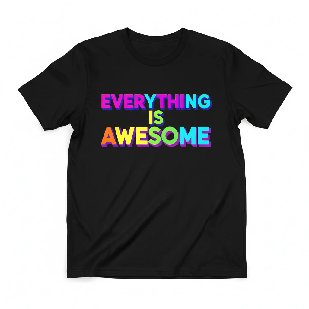 Everything is Awesome (in 3D) – Ultra-Durable Essential T-Shirt