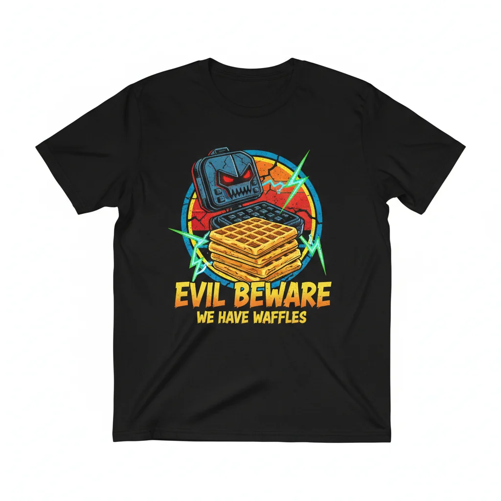 Waffles & Wardrobes: The 'Evil Beware' Tee