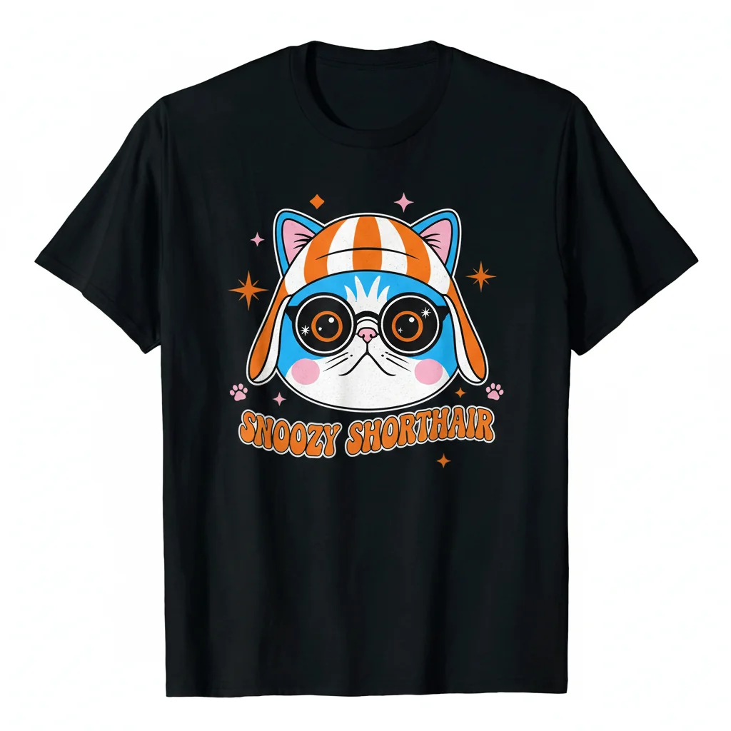 Durable Exotic Shorthair Cat Snoopy Essential T-Shirt – Fade-Resistant & Perfect Fit