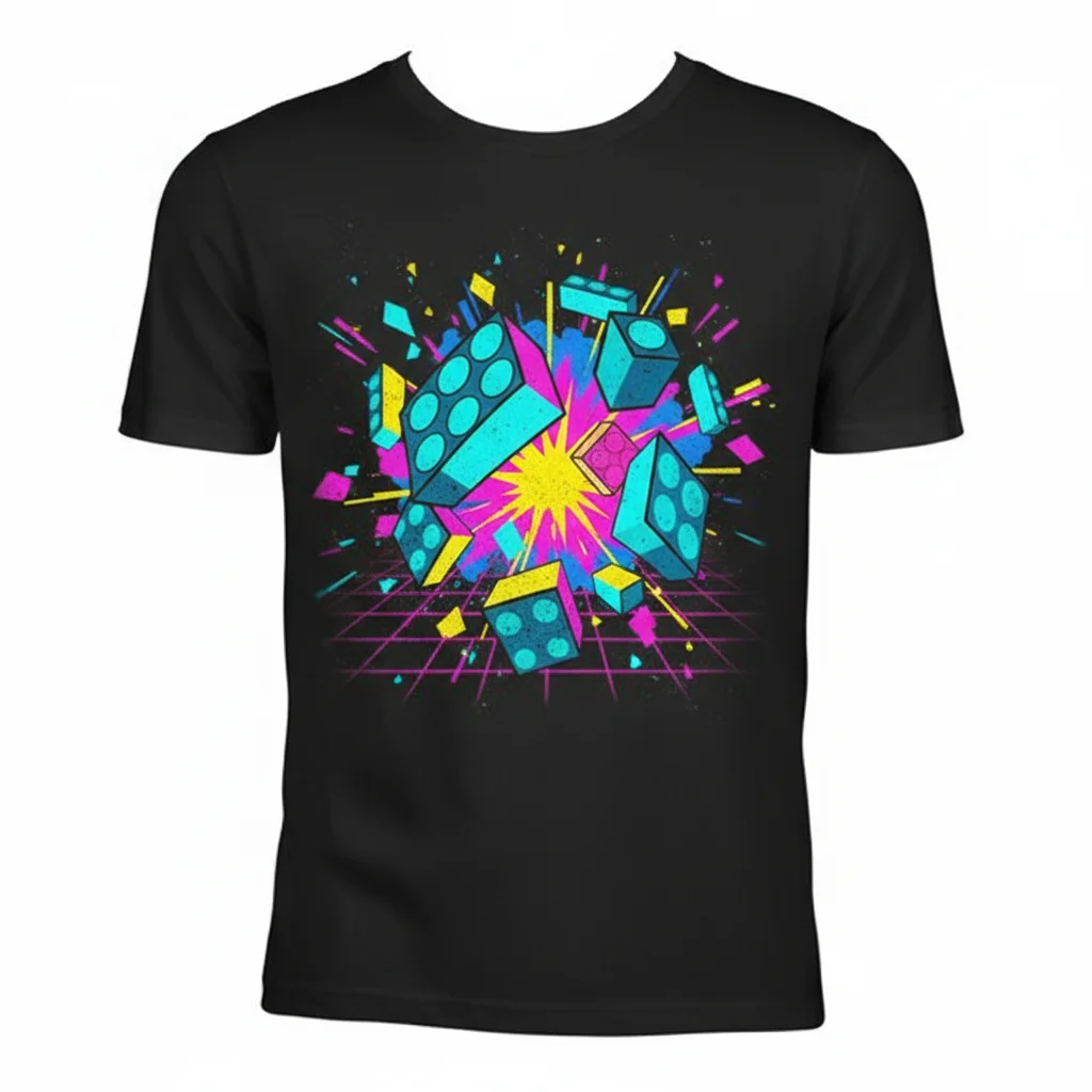 Exploding Bricks Essential: Premium Durability & Comfort T-Shirt