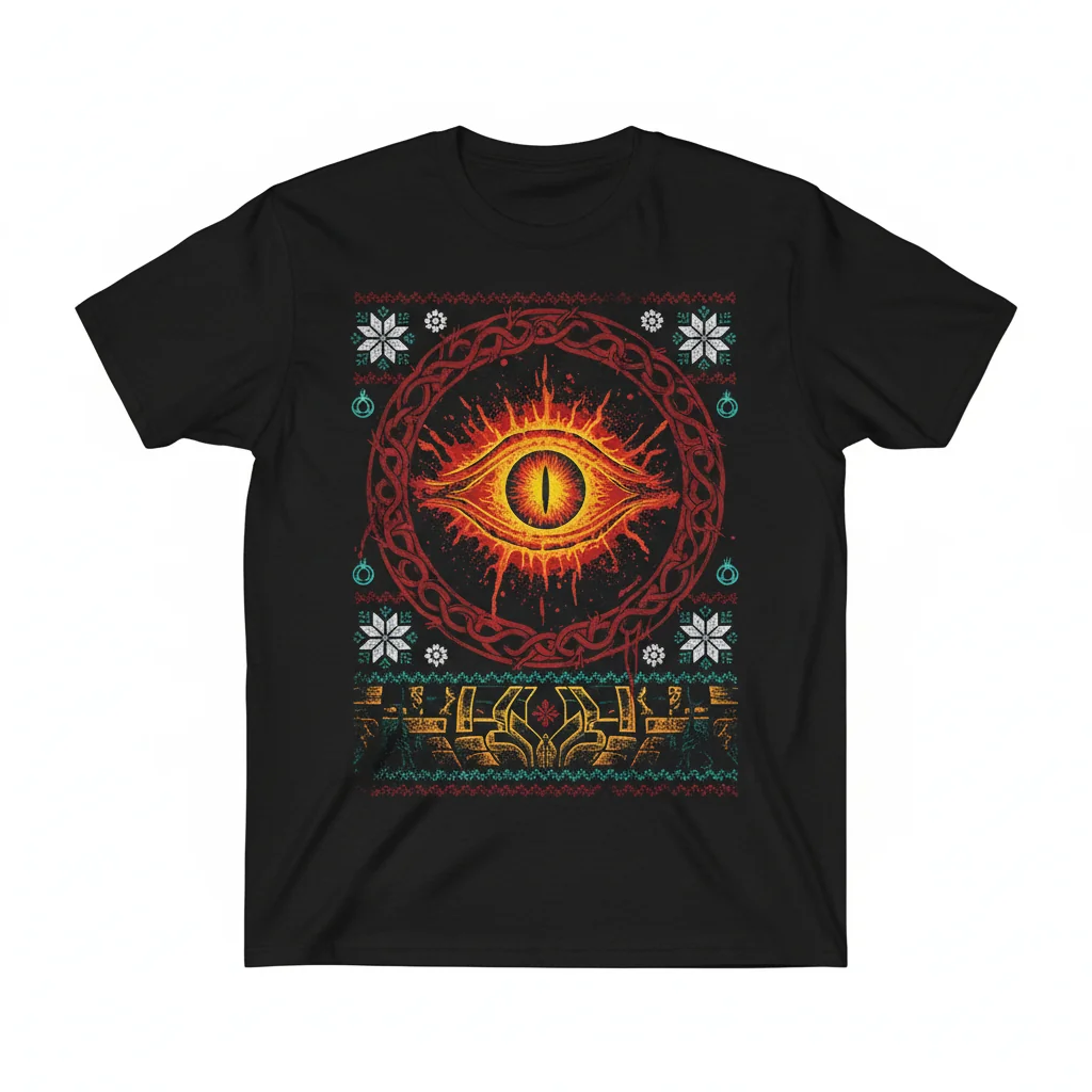 Eye Of Sauron Lord of the Rings Ultra-Durable Ugly Sweater – Fade-Resistant & Perfect Fit
