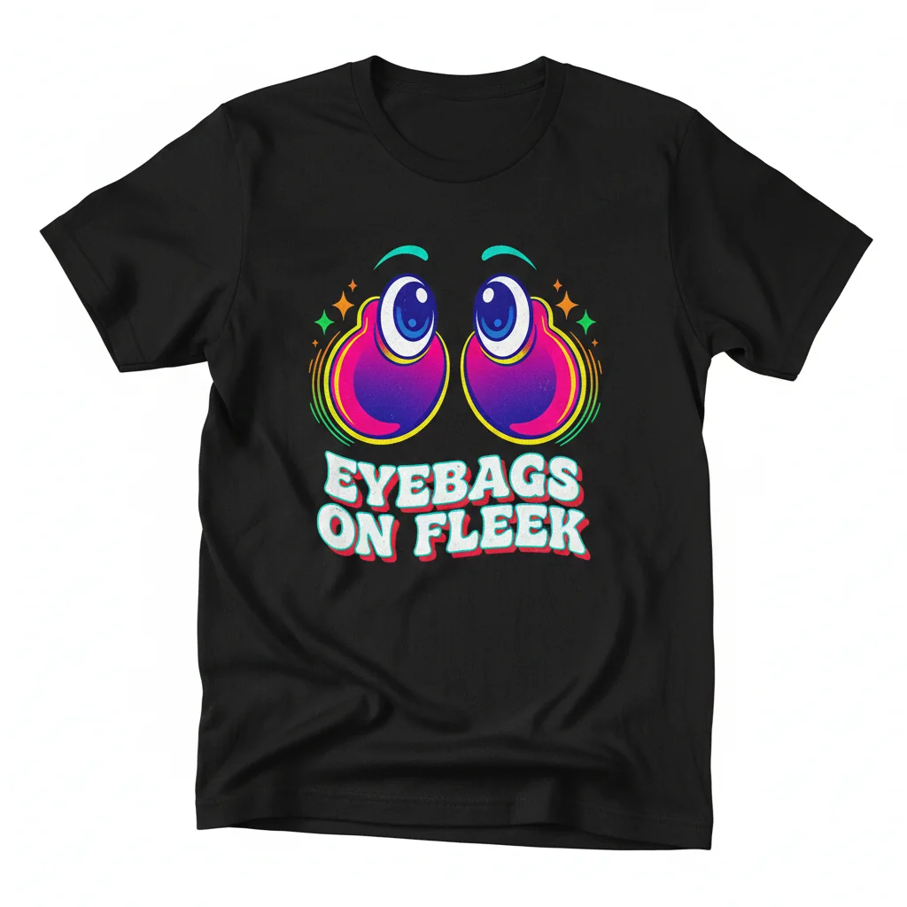 "Eyebags on Fleek" T-Shirt | Premium Pre-Shrunk Cotton Tee