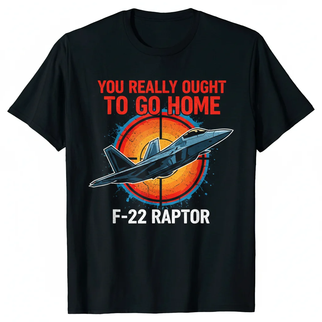 F-22 'You Really Ought To Go Home' Street Tee