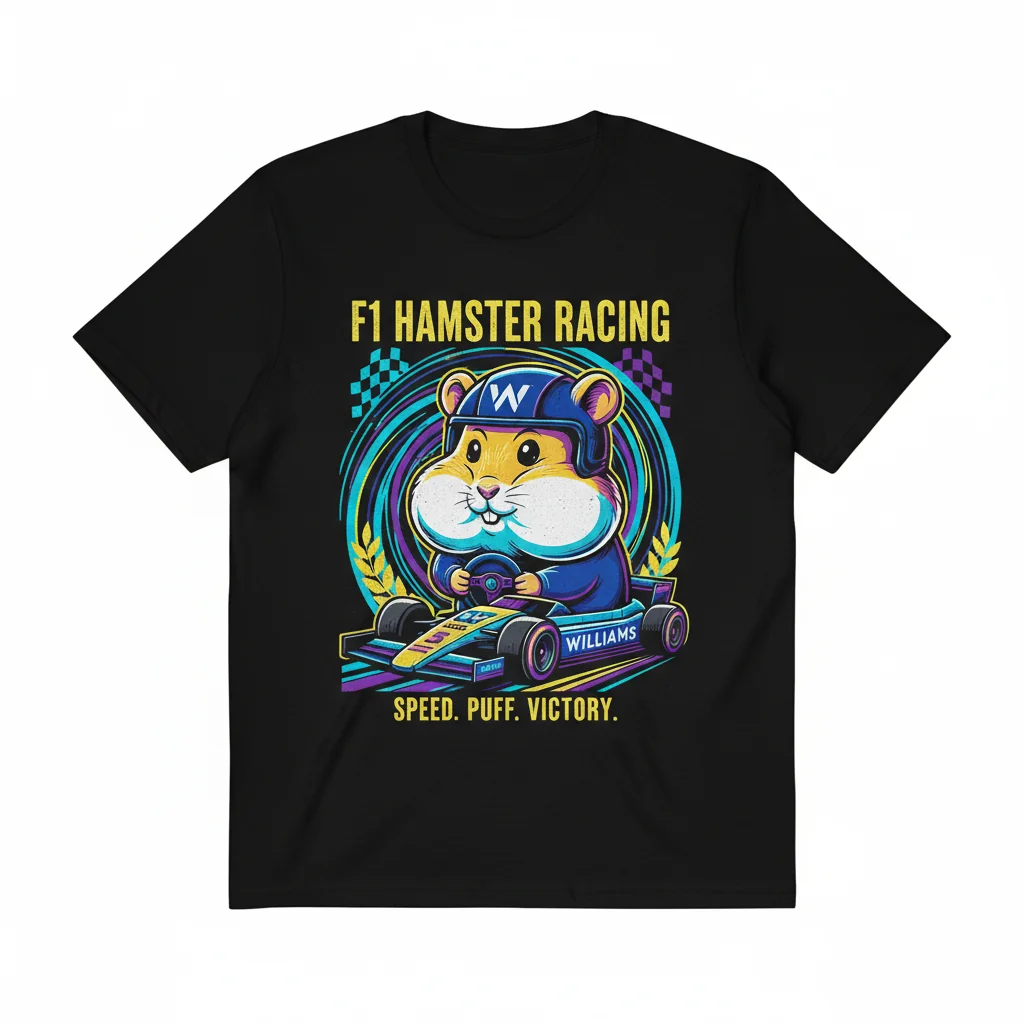 The "F1 Williams Racing Hamster Meme" Tee: Your Pit Stop to Pure Joy