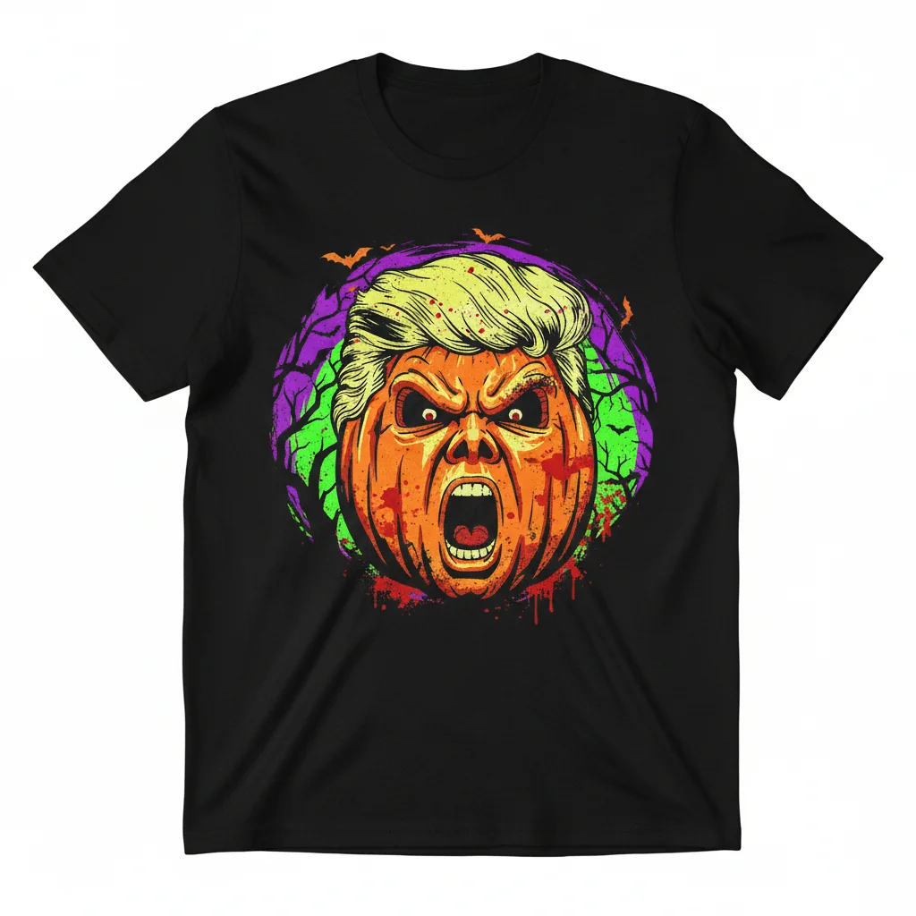 The Trumpkin Portrait Tee | Wearable Halloween Art