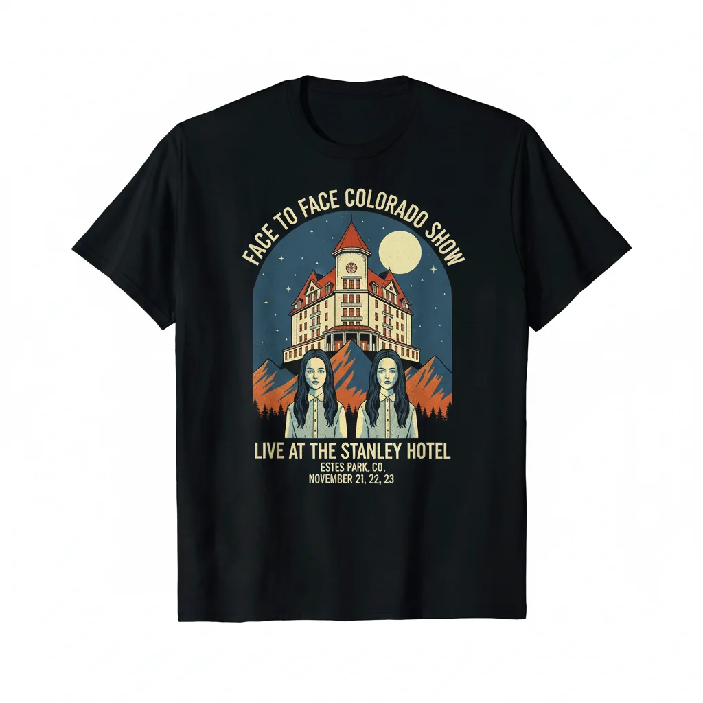 Face To Face Colorado Show Live Stanley Hotel Estes Park CO T-Shirt