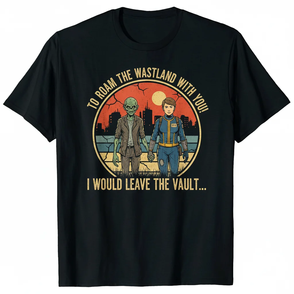 Fallout: I Would Leave The Vault To Roam The Wasteland With You T-Shirt