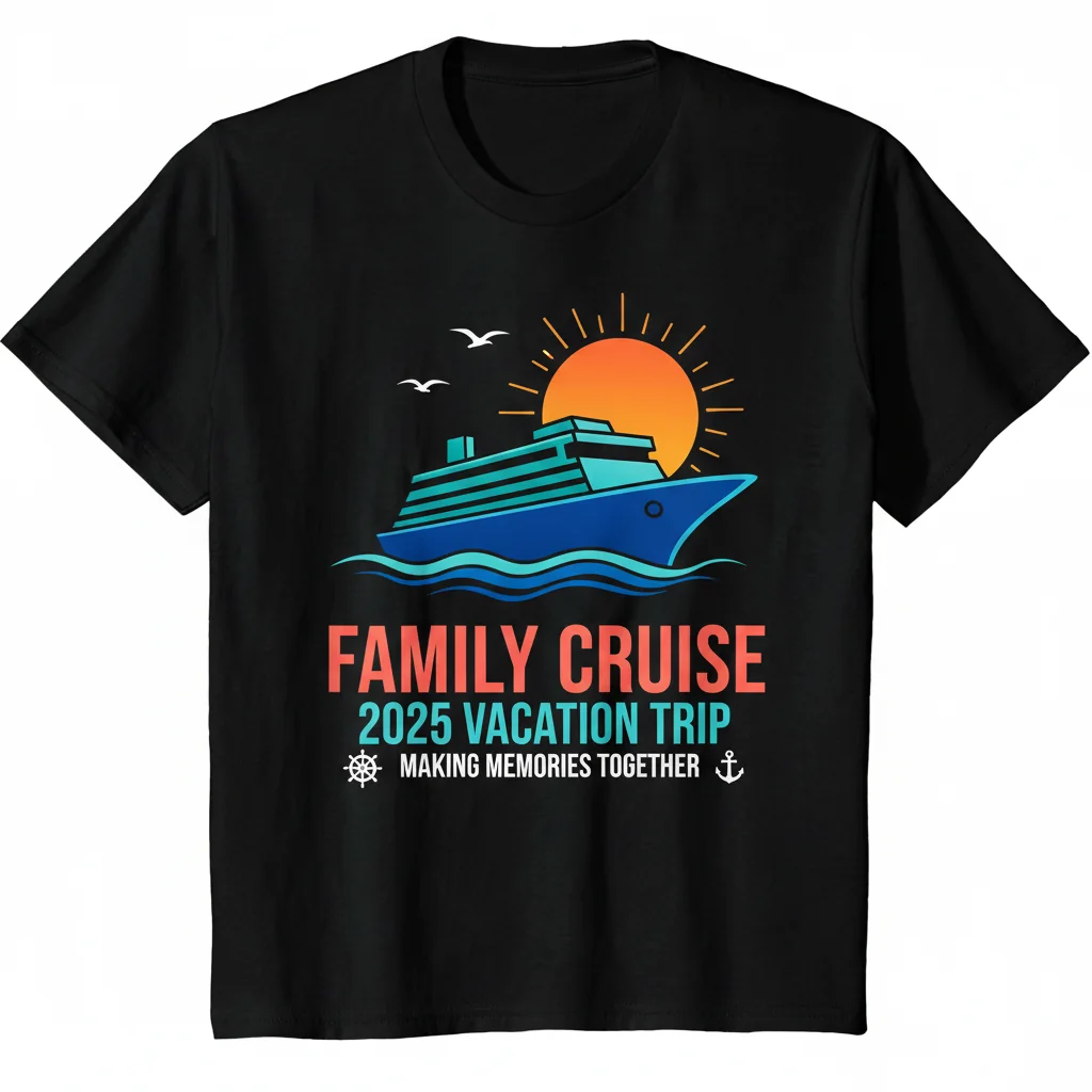 Family Cruise 2025 Matching T-Shirt - Vacation Trip Cruise Ship Apparel