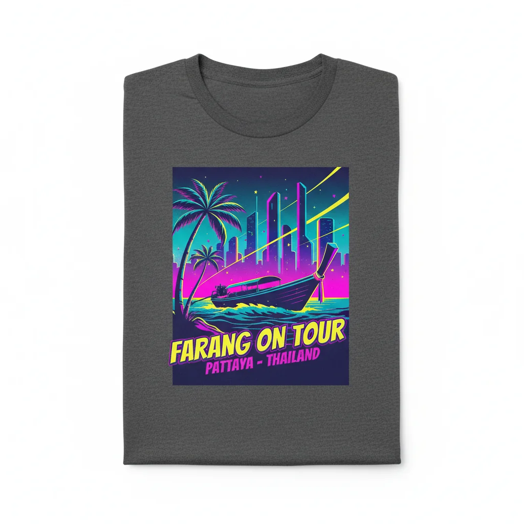 Farang On Tour Pattaya Thailand T-Shirt - Essential Style