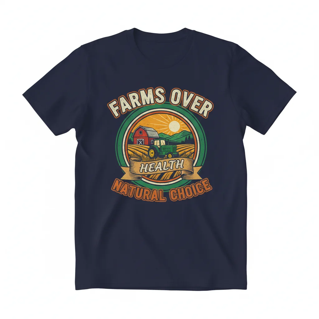 Farms Over Pharma: A Movement's Heartbeat Essential Tee