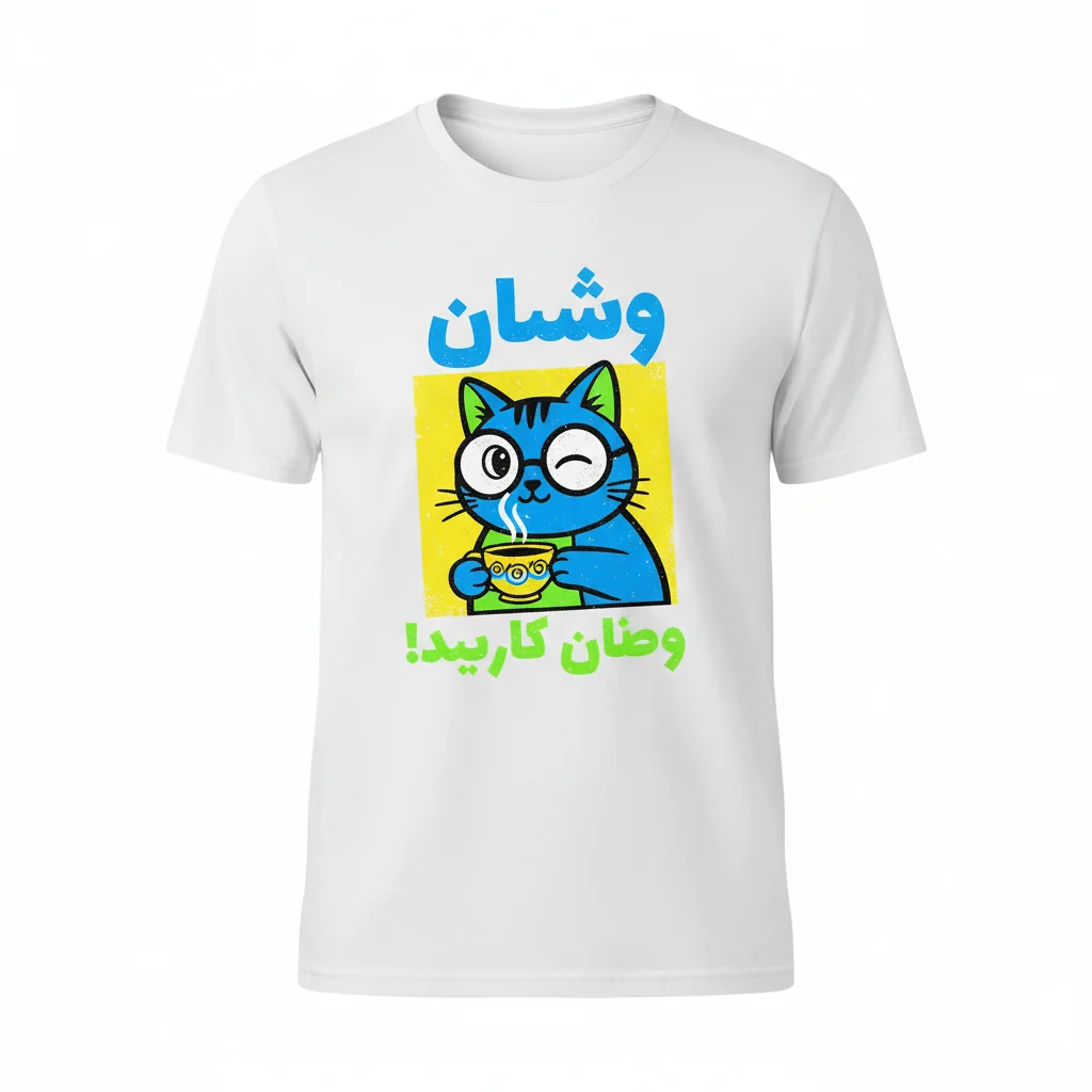 تیشرت جوک‌های طنز فارسی - قرمساق - 100% پنبه رینگ اسپان