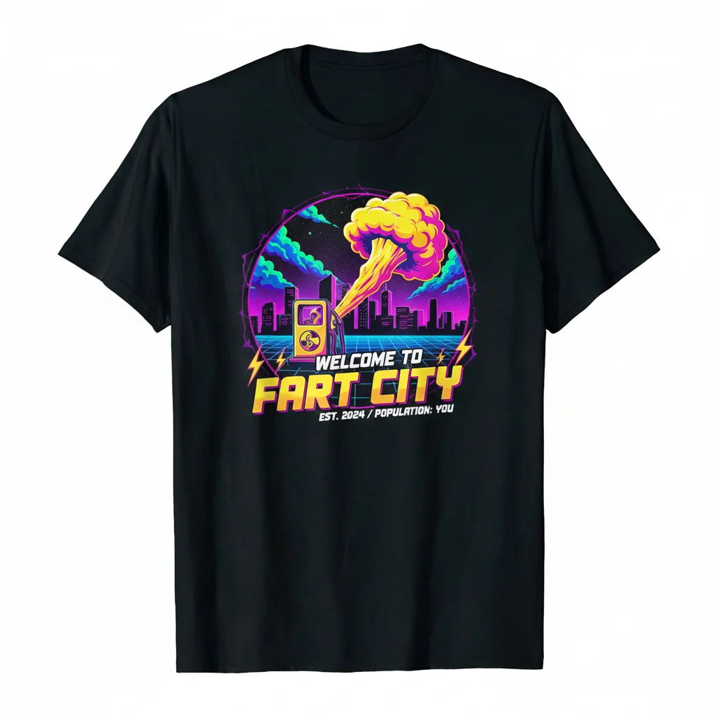 The 'Fart City' Essential Tee: A Whimsical Journey in Comfort