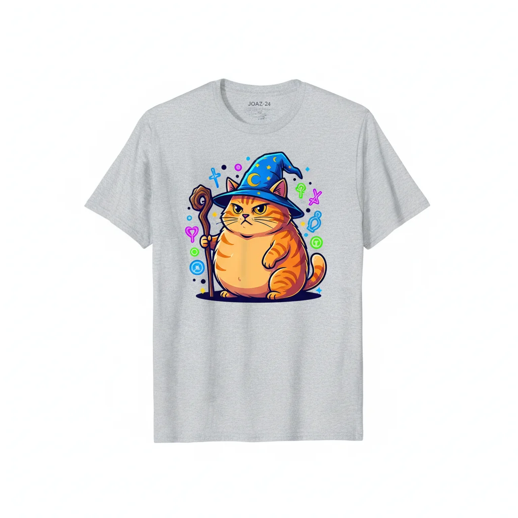 Fat Wizard Cat: Mythic Comfort Tee