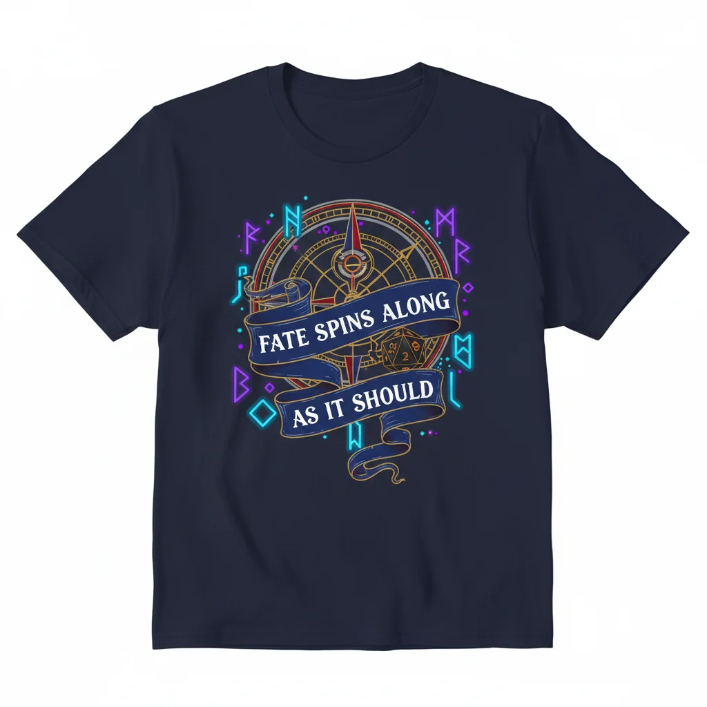 Fate Spins Along - Baldur's Gate Inspired Art Essential Tee