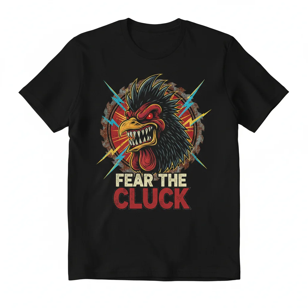 Fear the Chicken: Unleash Your Inner Roar Premium Tee