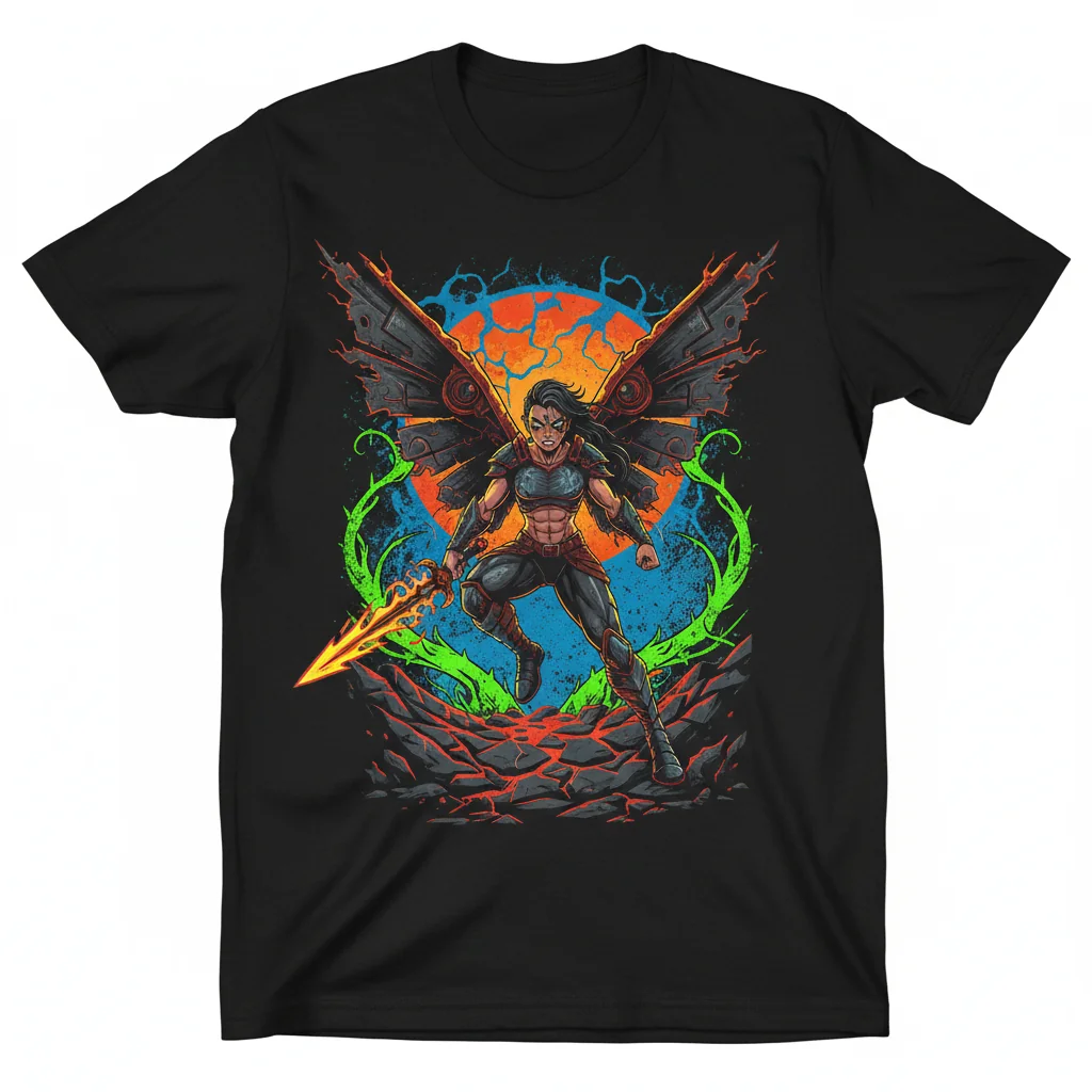 Fearless Fairy T-Shirt - Premium Ring-Spun Cotton Tee for Women